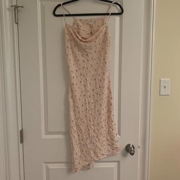 AG Floral Midi Slip Dress (Pink) - Picture 2 of 5